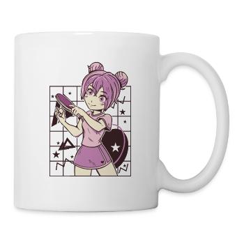 Tenue de ping-pong Tennis de table Batte de ping-pong - Mug blanc - blanc - Droite