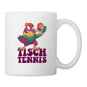 Table Tennis Parrot Outfit Table Tennis Bird - Mug - white - Right