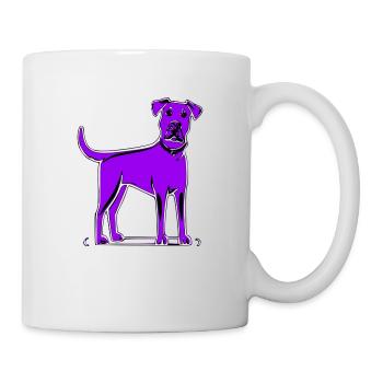 Hund - Tasse - Weiß - Rechts