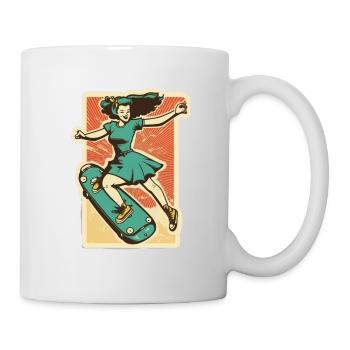 Skater Girl - Mug - white - Right