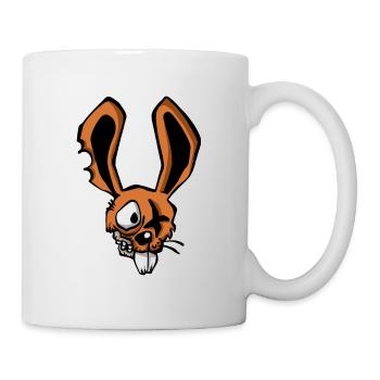 Zombie Kaninchen - Tasse - Weiß - Rechts