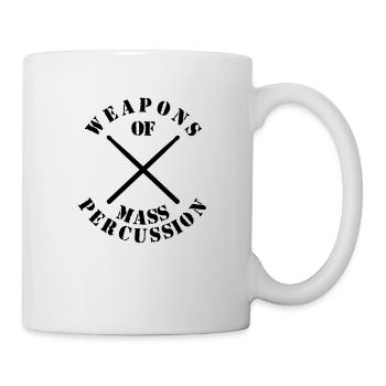 Batterie, Tambour, Musique, Instrument - Mug blanc - blanc - Droite