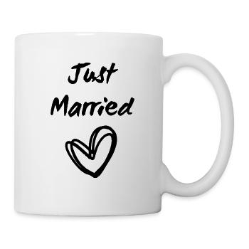 Juste marié - Mug blanc - blanc - Droite