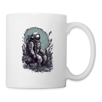 Astronaut with plants on alien worlds - Mug - white - Right