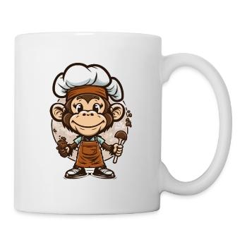 Der kulinarische Primat - Tasse - Weiß - Rechts