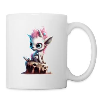 Licorne zombie - Mug blanc - blanc - Droite