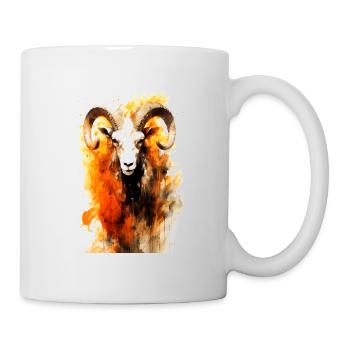 Mouflon d'Amérique - Mug blanc - blanc - Droite