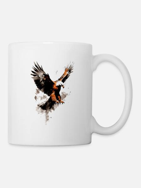Adler Amerikanisches Wildtier - Tasse - Weiß