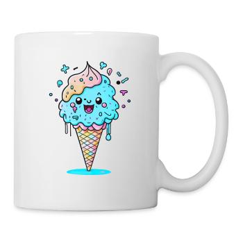 Cornet de glace - Mug blanc - blanc - Droite
