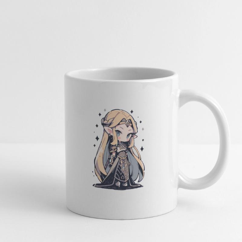 Princesse Chibi mignonne - Conception de conte de fées mignon Mug blanc