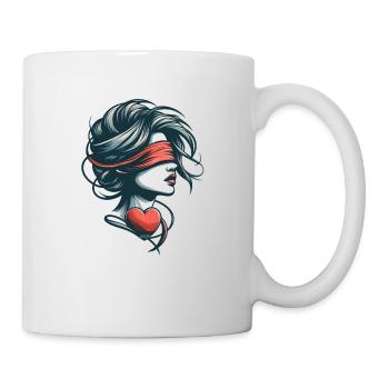 Verliebtes Herz von Breton - Tasse - Weiß - Rechts