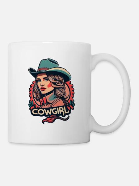 Western woman - Tasse - Weiß