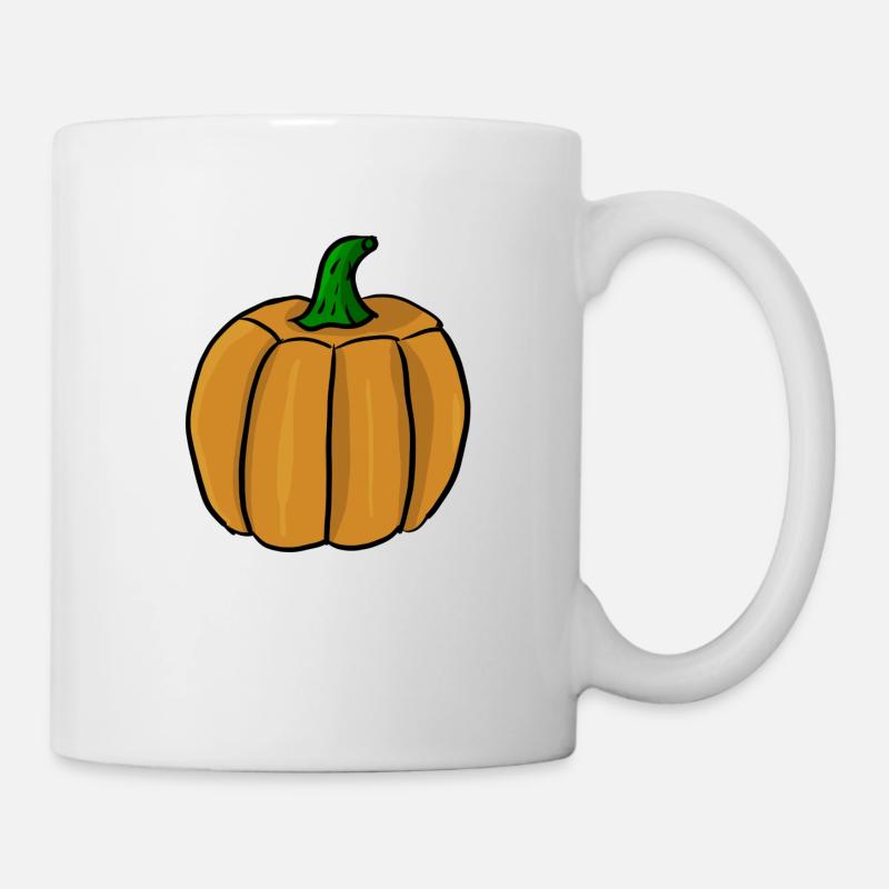 Kürbis - Tasse - Weiß