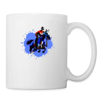 Équitation,Cavalier,Course,Équitation,Tournoi d’équitation - Mug blanc - blanc - Droite
