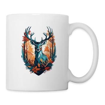 Cerf - Mug blanc - blanc - Droite