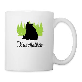 "Kuschelbär: Sanfte Stärke" - Tasse - Weiß - Rechts
