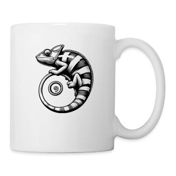Chamäleon - Tasse - Weiß - Rechts