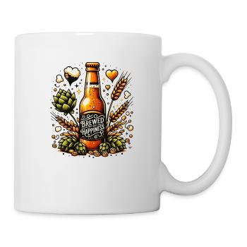 Brewed with Happiness - Mug - white - Right