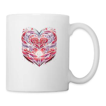 Horizont des Herzens - Tasse - Weiß - Rechts