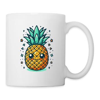 COCKTAIL DE FRUITS TROPICAUX À L’ANANAS PINA COLADA - Mug blanc - blanc - Droite