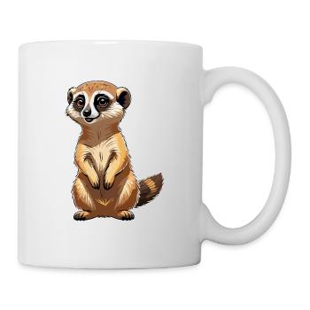 Meerkat Cute Illustration - Mug - white - Right