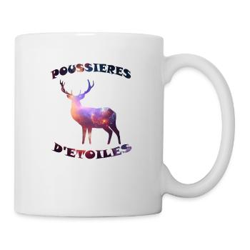 cerf poussières d étoiles - Mug blanc - blanc - Droite