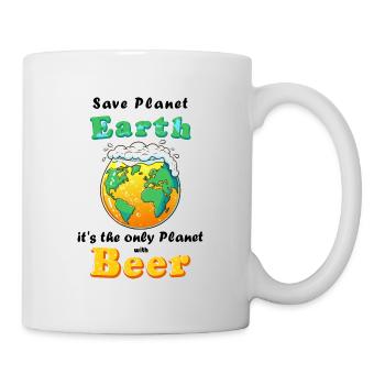 Save Planet Earth - Beer - Tasse - Weiß - Rechts