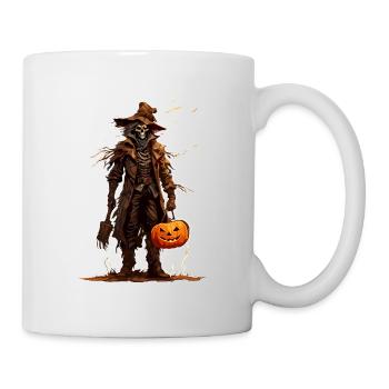 Vogelscheuche / Erntehelfer / Maisfeld / Feld - Tasse - Weiß - Rechts