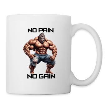 Bodybuilder / Sports / Fitness / Monkey / Muscles - Mug - white - Right