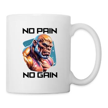 Bodybuilder / Sports / Fitness / Monkey / Muscles - Mug - white - Right