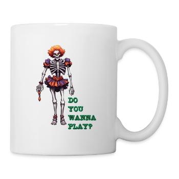 Clown / Zirkus / Fasching / Karneval / verspielt - Tasse - Weiß - Rechts