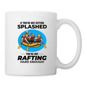 Rafting Team Floß Wildwasser Rafter Paddel Lustig - Tasse - Weiß - Rechts