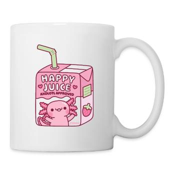 Funny Happy Juice Axolotl Approved Juice Box - Mug - white - Right