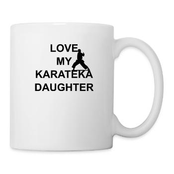 LIEBE MEINE KARATEKA-TOCHTER - Tasse - Weiß - Rechts