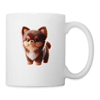 Süßer kleiner Hund - Tasse - Weiß - Rechts