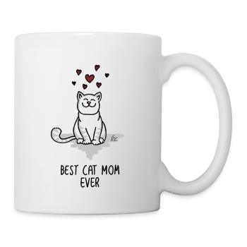 Best Cat mom ever - für die beste Katzenmama - Mug - white - Right