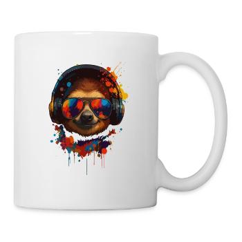 Music Sloth – Chill Color Beat Look - Mug blanc - blanc - Droite