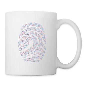Fingerabdruck - Tasse - Weiß - Rechts