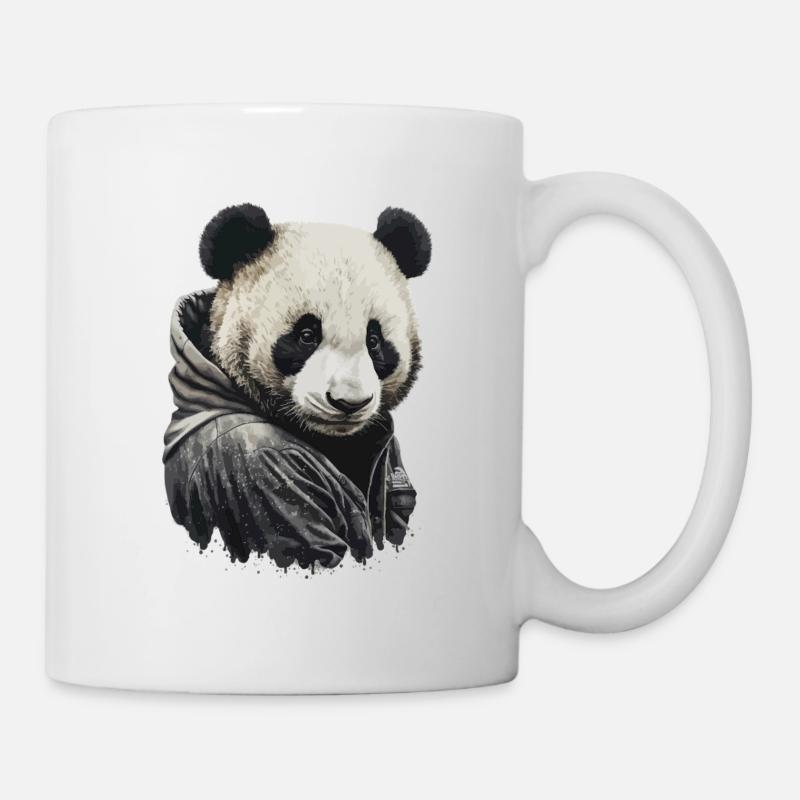 Hoodie Panda - Mug - white