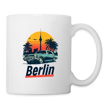 Palmiers rétro berlinois - Mug blanc - blanc - Droite
