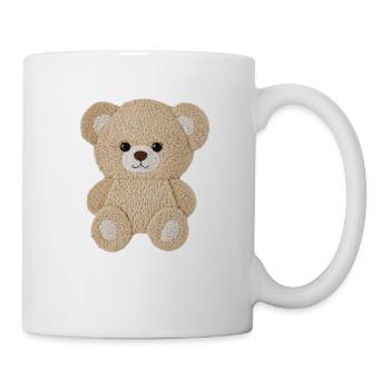 Fluffy Bear T-shirt – Kawaii and Cozy Style - Mug - white - Right