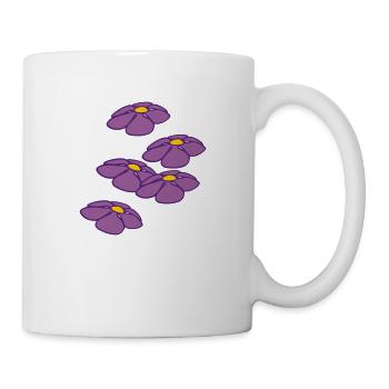blumen - Tasse - Weiß - Rechts