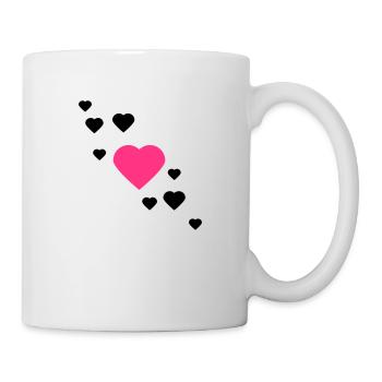 herzen - Tasse - Weiß - Rechts