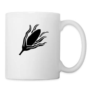 Maiskolben - Mais - Line - Tasse - Weiß - Rechts