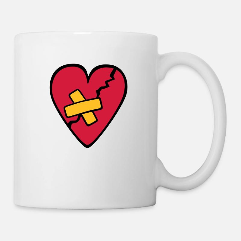 CoeurBrisé - Mug blanc - blanc