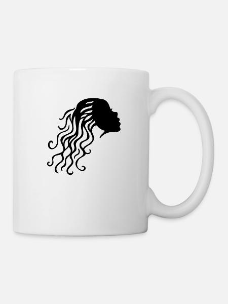 Woman Hair - Tasse - Weiß