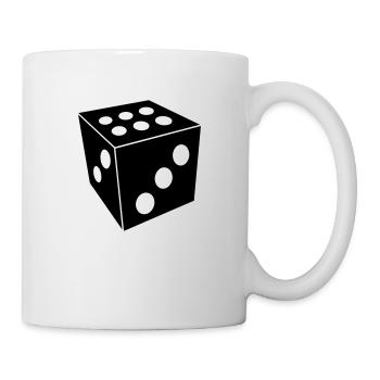 würfel - Tasse - Weiß - Rechts