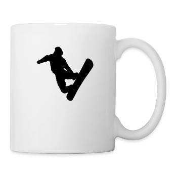 snowboard - Tasse - Weiß - Rechts