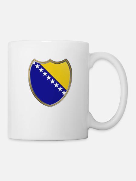 Bosnie (Bosnien_Wappen) - Mug blanc - blanc