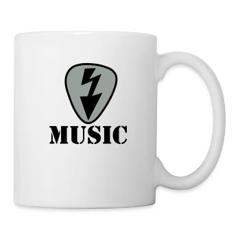 gitarre - Tasse - Weiß - Rechts